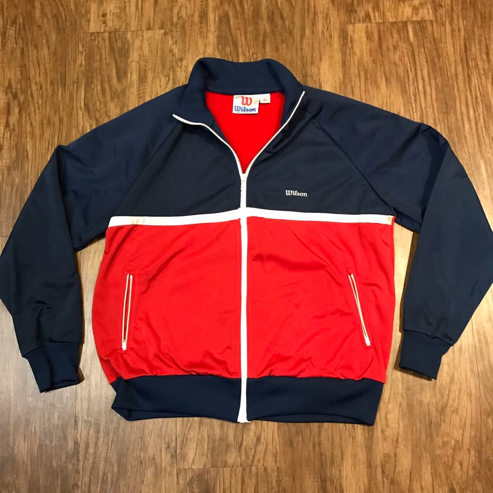 Wilson mens red blue white‎ large jacket
